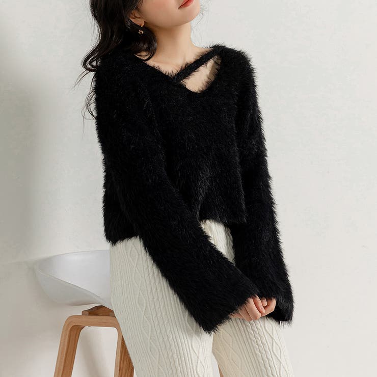 シャギー ニット セーター[品番：TY000008217]｜teddyshop