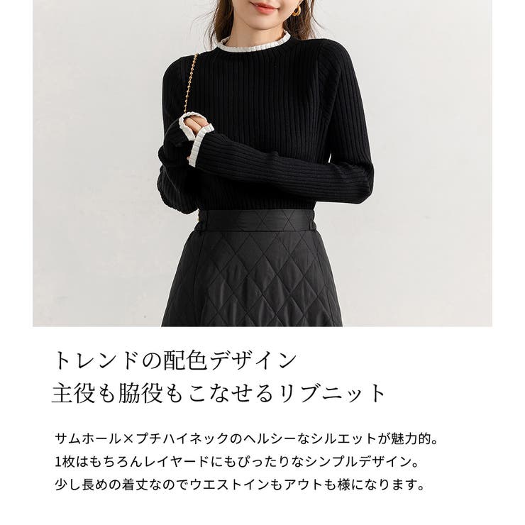 春ニット リブ サムホール | teddyshop | 詳細画像3 