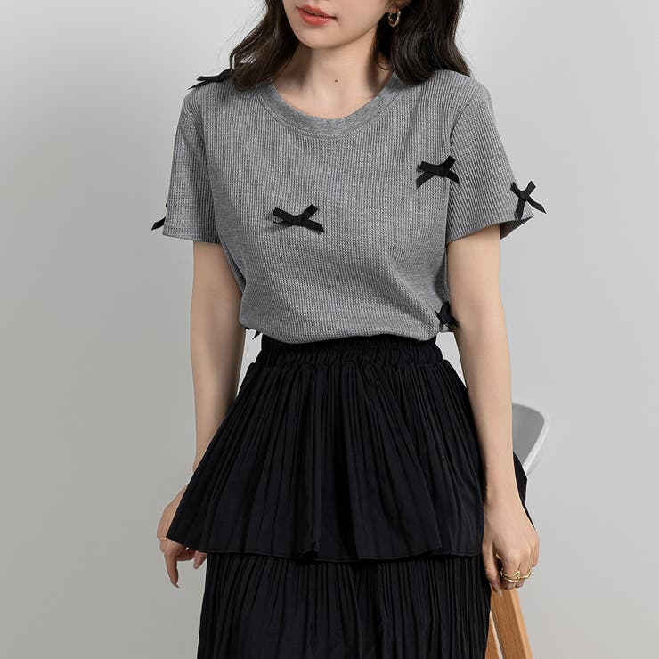 ワッフル生地 Tシャツ レディース | teddyshop | 詳細画像16 