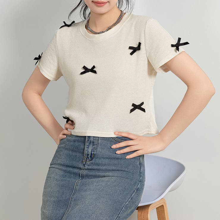 ワッフル生地 Tシャツ レディース | teddyshop | 詳細画像21 