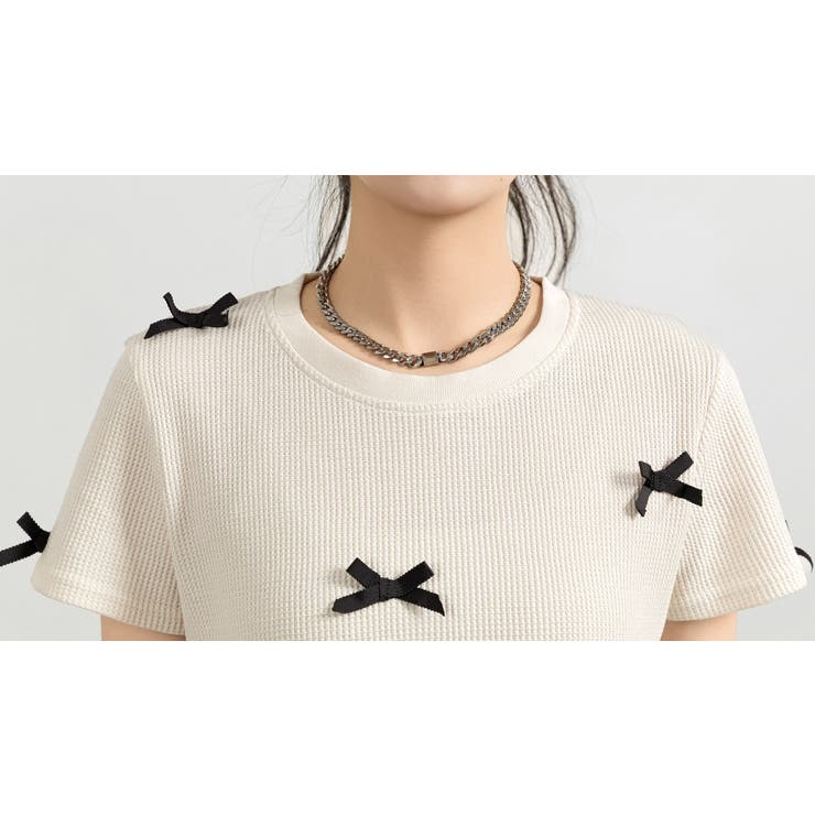 ワッフル生地 Tシャツ レディース | teddyshop | 詳細画像24 