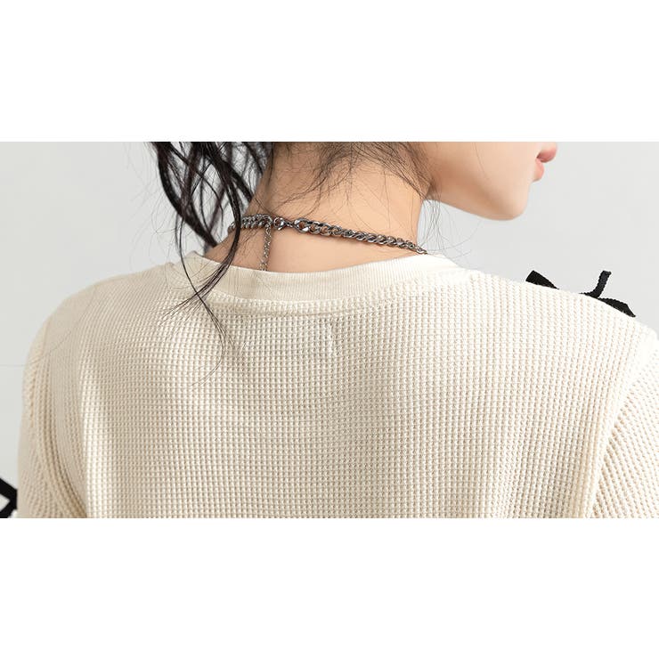 ワッフル生地 Tシャツ レディース | teddyshop | 詳細画像25 