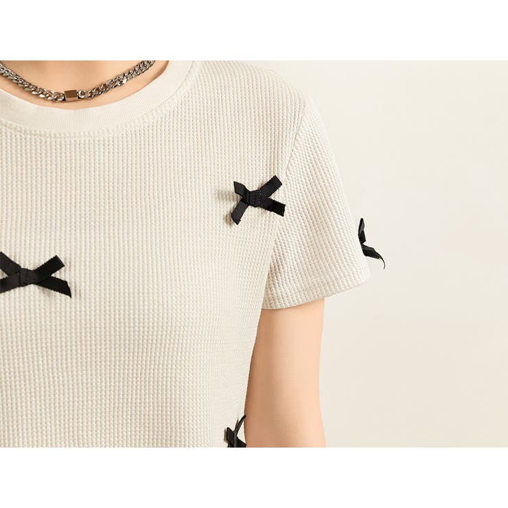 ワッフル生地 Tシャツ レディース | teddyshop | 詳細画像26 