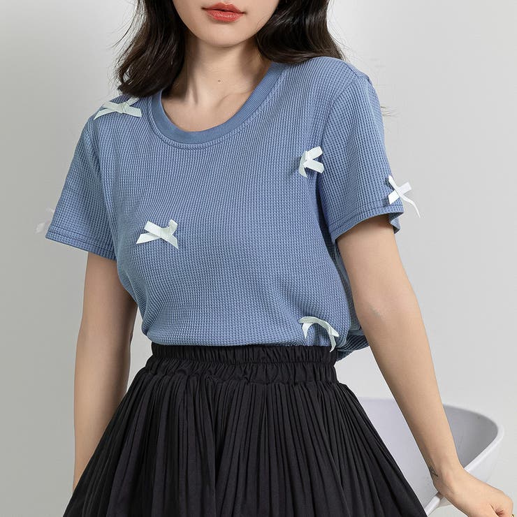 ワッフル生地 Tシャツ レディース | teddyshop | 詳細画像29 