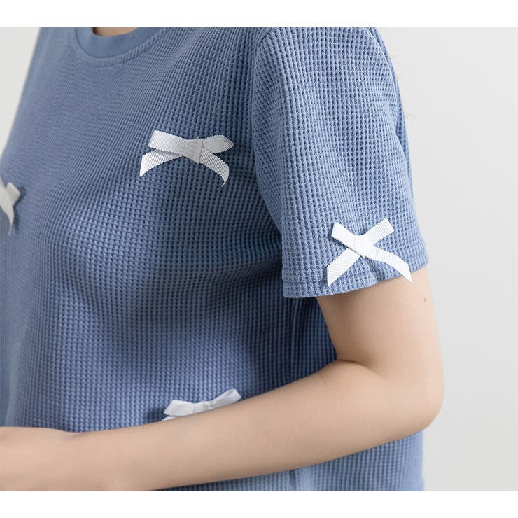 ワッフル生地 Tシャツ レディース | teddyshop | 詳細画像34 