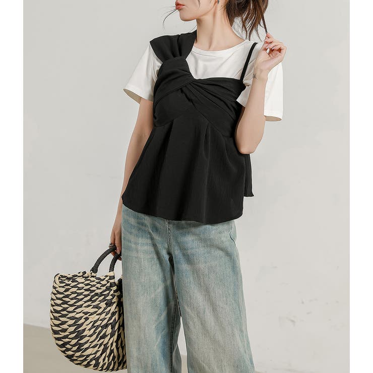 くまぽさま用 日時指定 Bibiy. CHLOE ペプラムビスチェ キャミソール セール 20%OFF】＜セットアップ対応＞ペプラムキャミソール