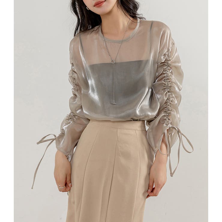 シアー トップス ブラウス | teddyshop | 詳細画像11 