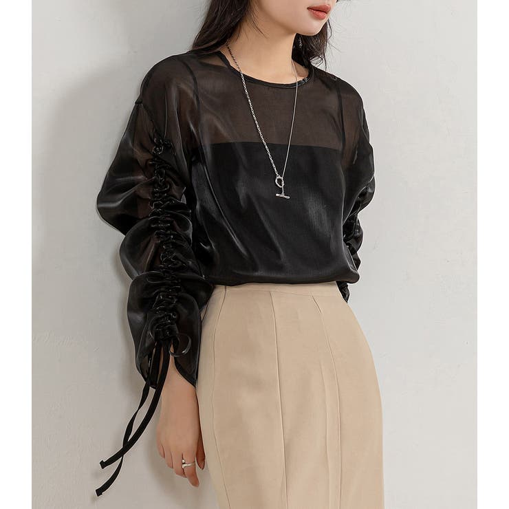 シアー トップス ブラウス | teddyshop | 詳細画像17 