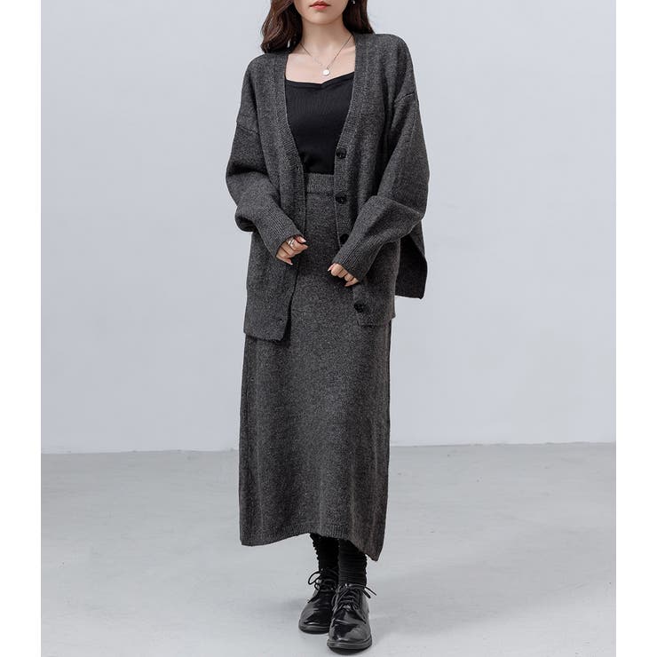 ニット セットアップ スカート[品番：TY000008700]｜teddyshop