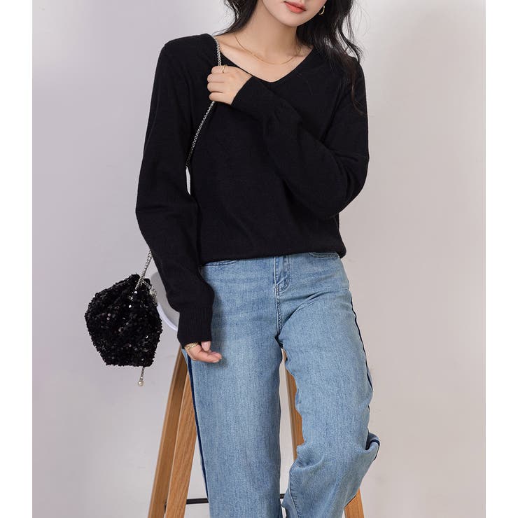 ニット Vネック トップス | teddyshop | 詳細画像17 