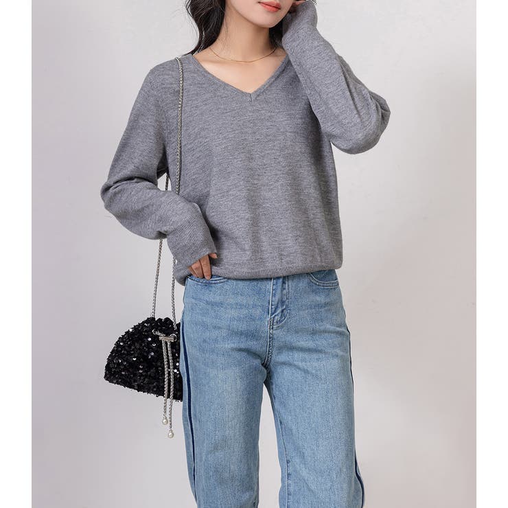 ニット Vネック トップス | teddyshop | 詳細画像22 