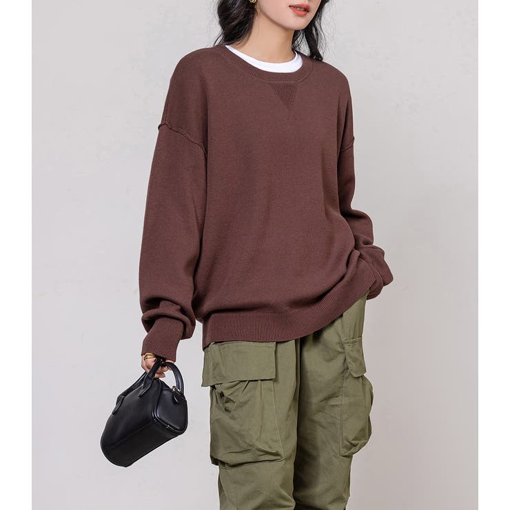 ニット スウェット風 レディース[品番：TY000008719]｜teddyshop