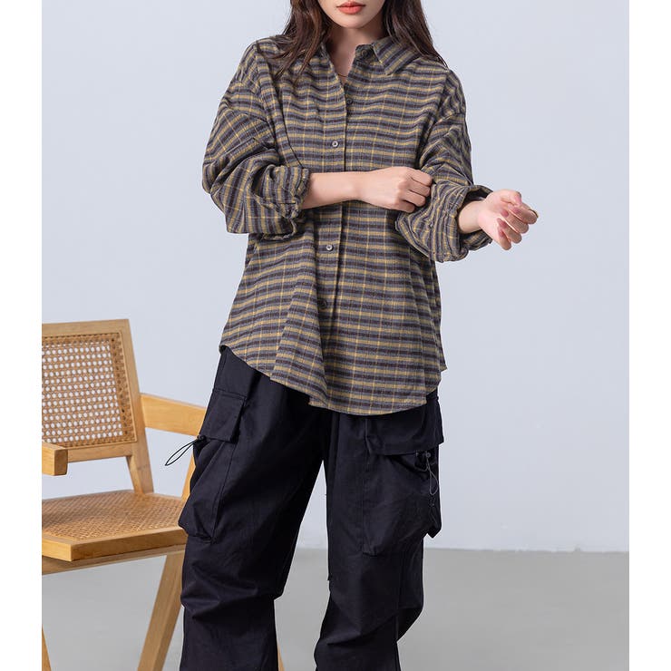 チェックシャツ レディース 長袖 | teddyshop | 詳細画像15 