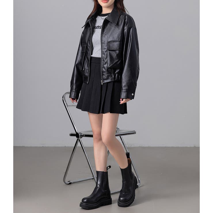 合皮 ジャケット レディース[品番：TY000008721]｜teddyshop（テディー