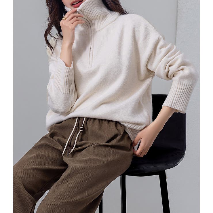 ハーフジップ ニット セーター | teddyshop | 詳細画像12 