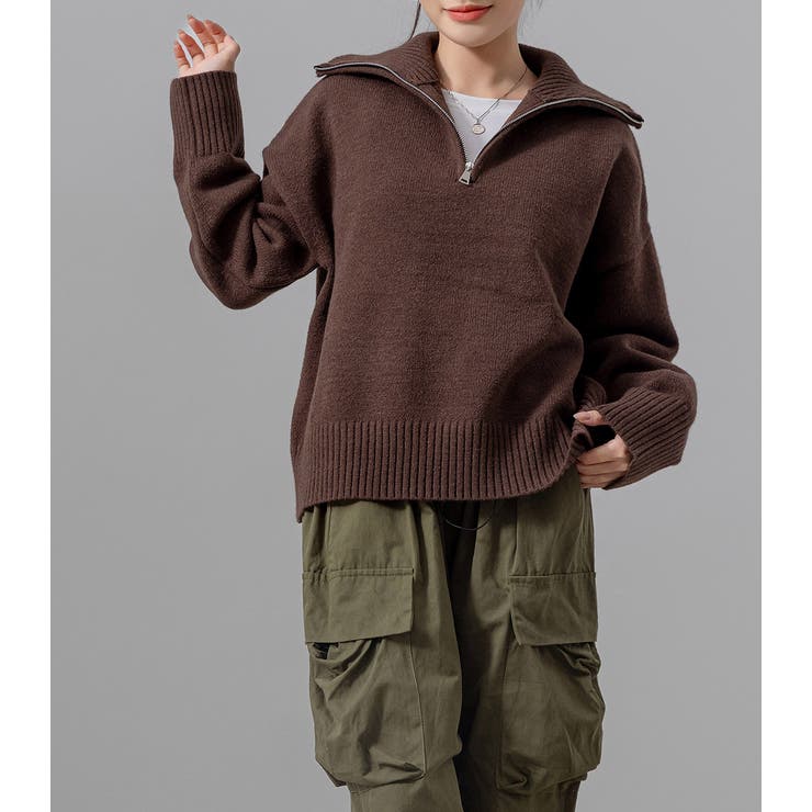 ハーフジップ ニット セーター | teddyshop | 詳細画像32 