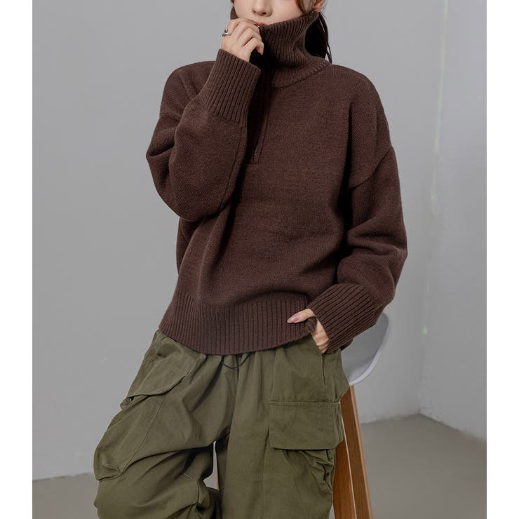 ハーフジップ ニット セーター | teddyshop | 詳細画像34 