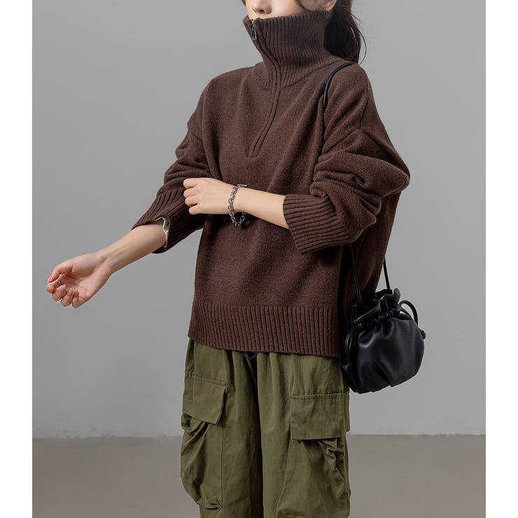 ハーフジップ ニット セーター | teddyshop | 詳細画像35 