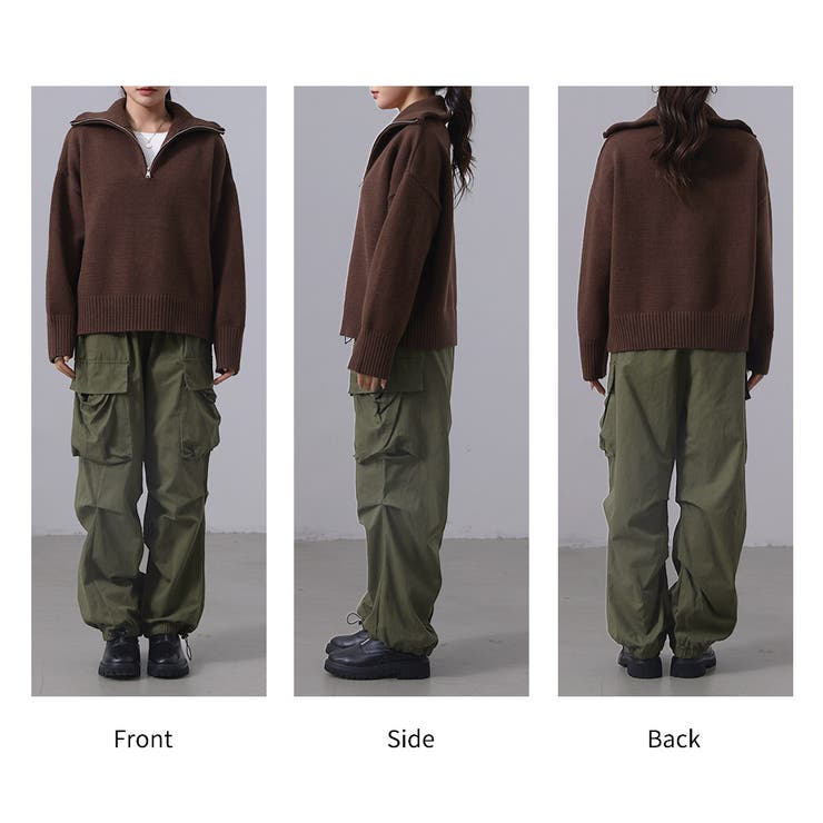 ハーフジップ ニット セーター | teddyshop | 詳細画像36 