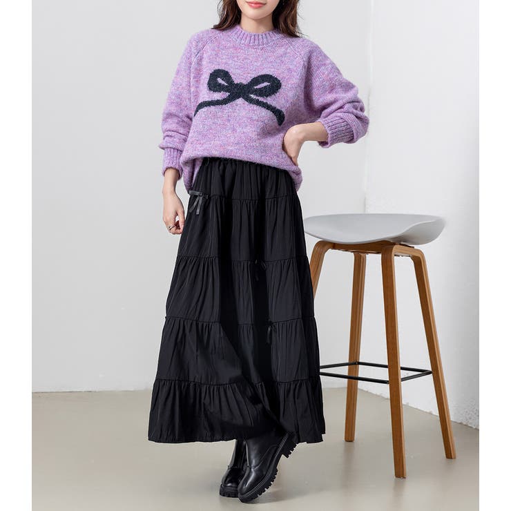 ジャガード ニット リボンモチーフ | teddyshop | 詳細画像27 