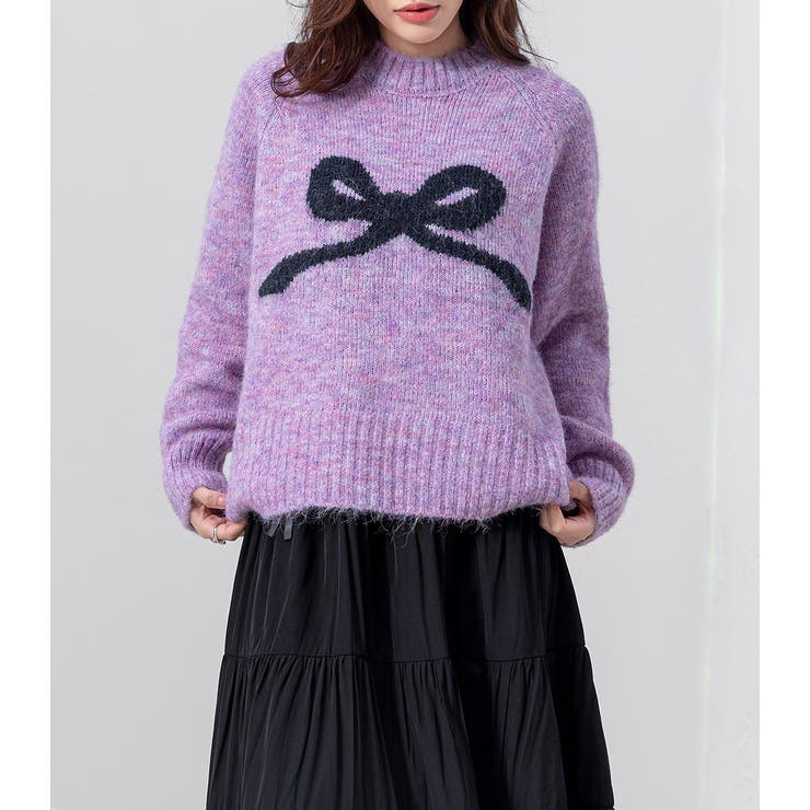 ジャガード ニット リボンモチーフ | teddyshop | 詳細画像29 