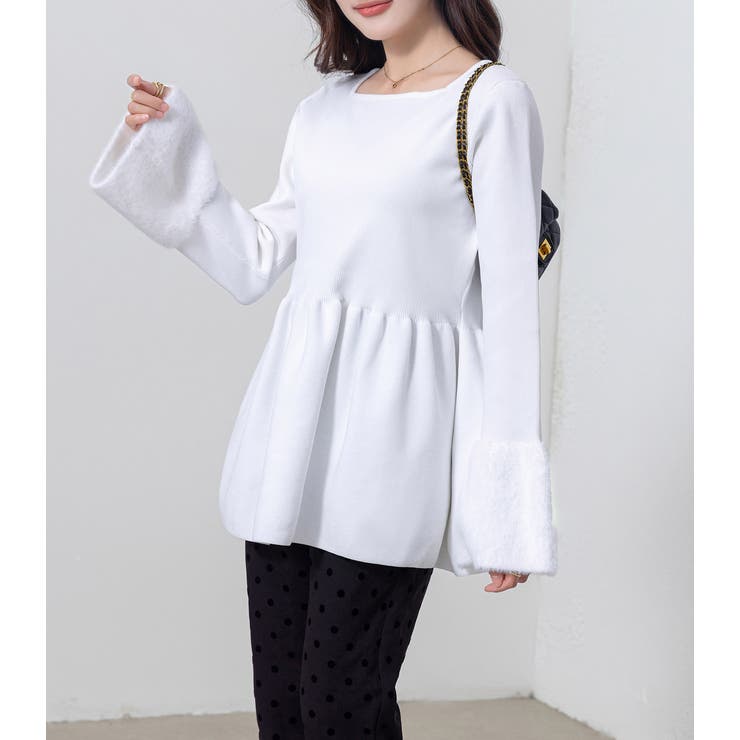 ペプラム ニット トップス | teddyshop | 詳細画像20 