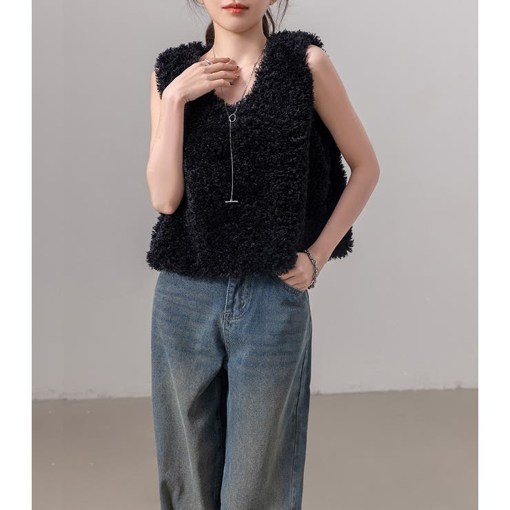 プードルファー ベスト レディース | teddyshop | 詳細画像12 