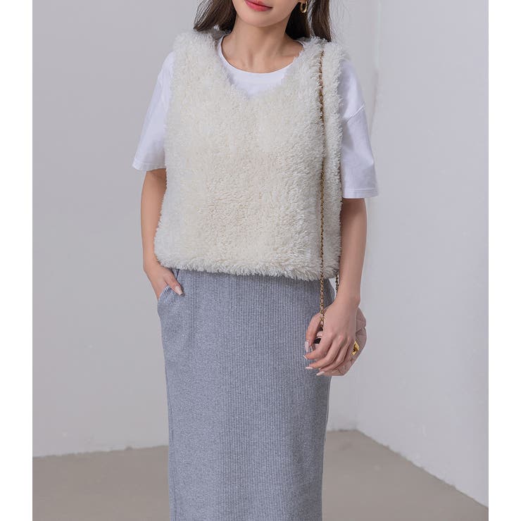 プードルファー ベスト レディース | teddyshop | 詳細画像18 