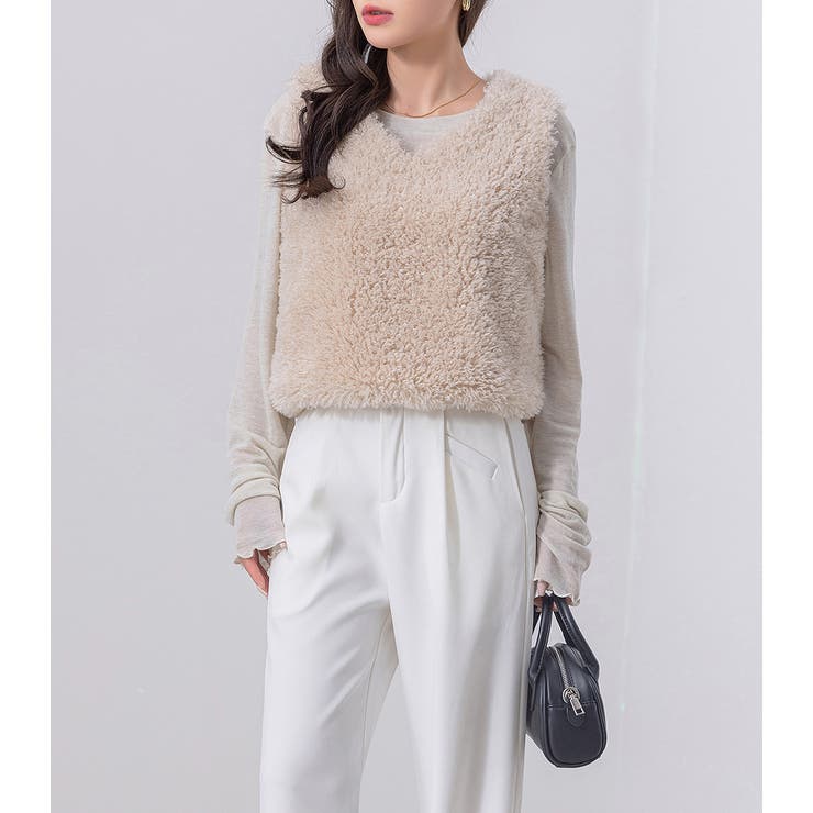 プードルファー ベスト レディース | teddyshop | 詳細画像25 