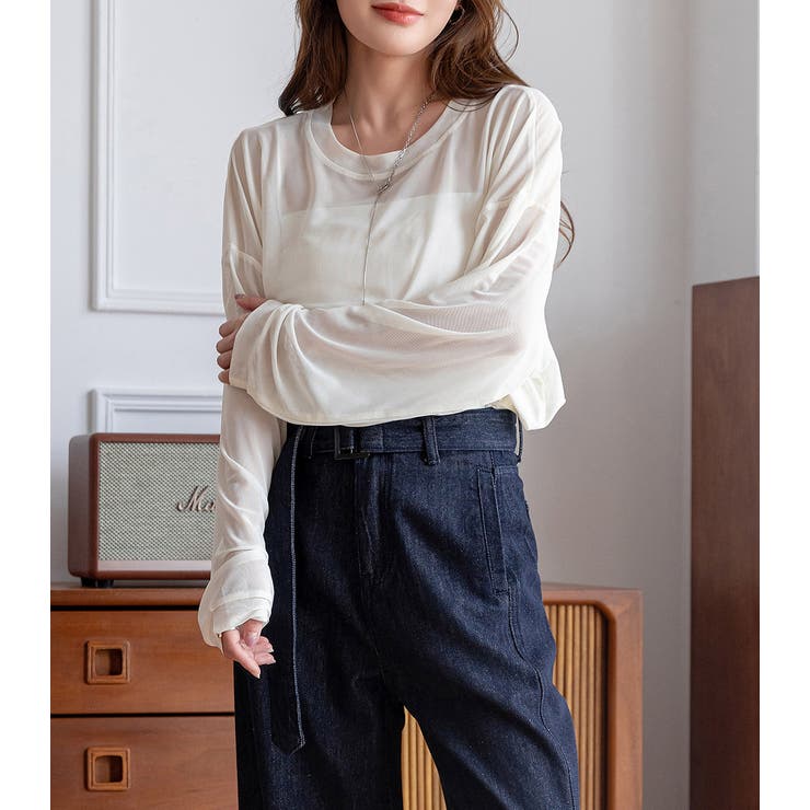 カットソー シアー 長袖 | teddyshop | 詳細画像10 