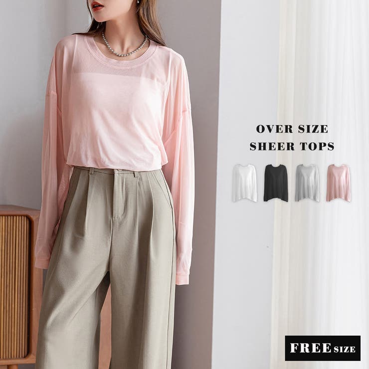 カットソー シアー 長袖 | teddyshop | 詳細画像2 