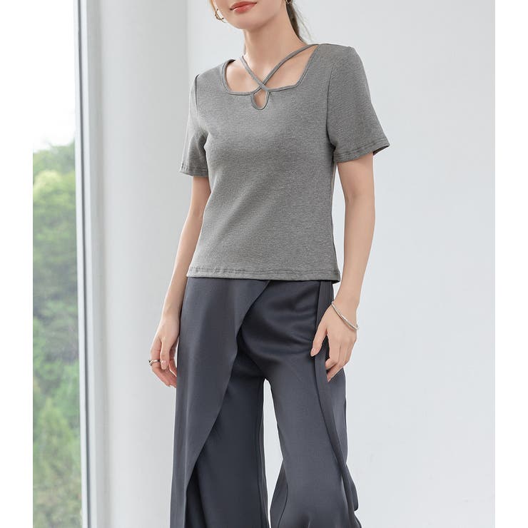 Tシャツ リブ トップス | teddyshop | 詳細画像13 