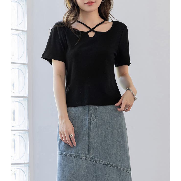 Tシャツ リブ トップス | teddyshop | 詳細画像8 