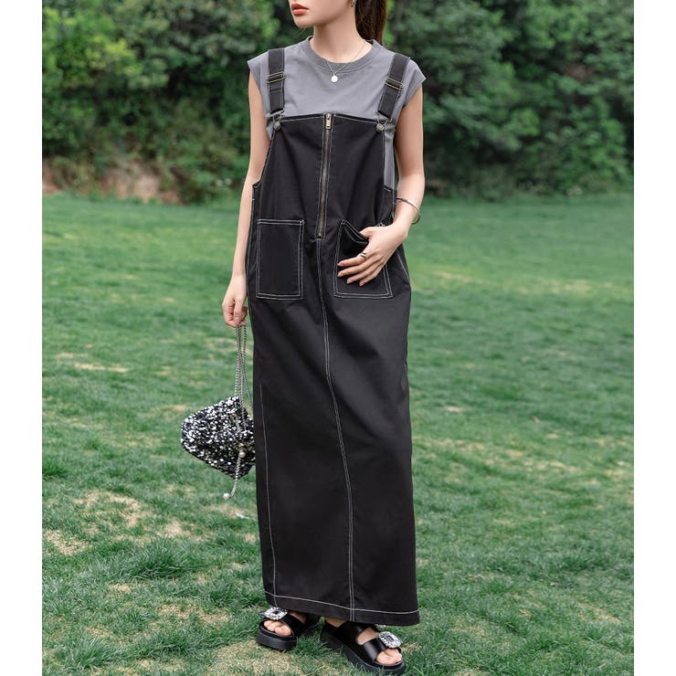 ジャンパースカート レディース マキシ丈 | teddyshop | 詳細画像12 