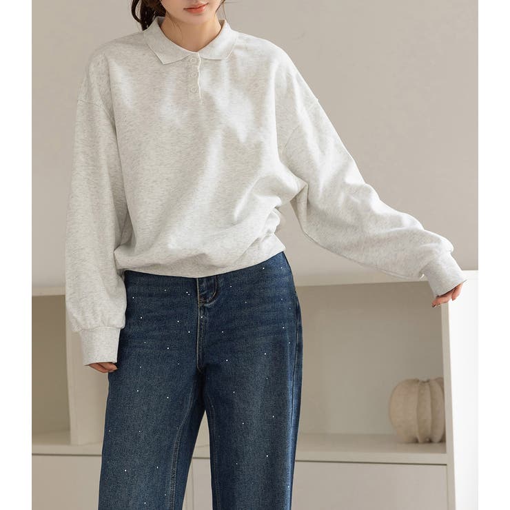 「襟変えで別服」 スウェット ポロ | teddyshop | 詳細画像9 