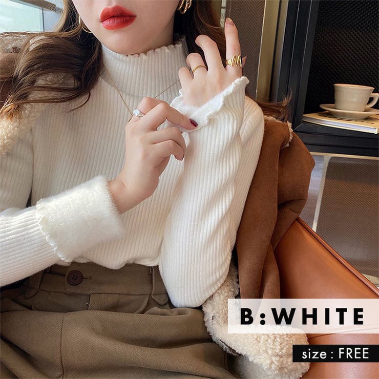 「ずっと寒さと縁切り」裏起毛 ニット シャギー | teddyshop | 詳細画像16 