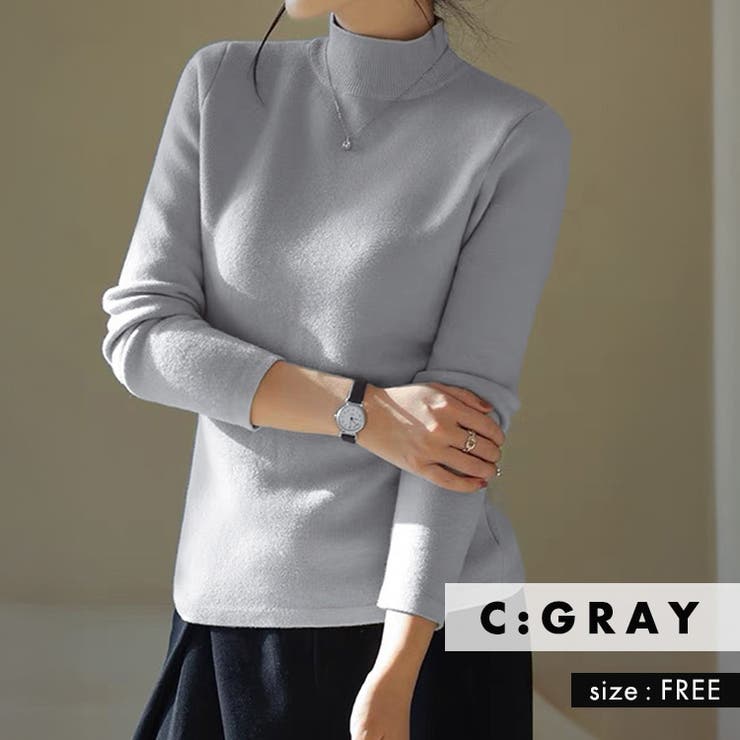 「ずっと寒さと縁切り」裏起毛 ニット シャギー | teddyshop | 詳細画像21 