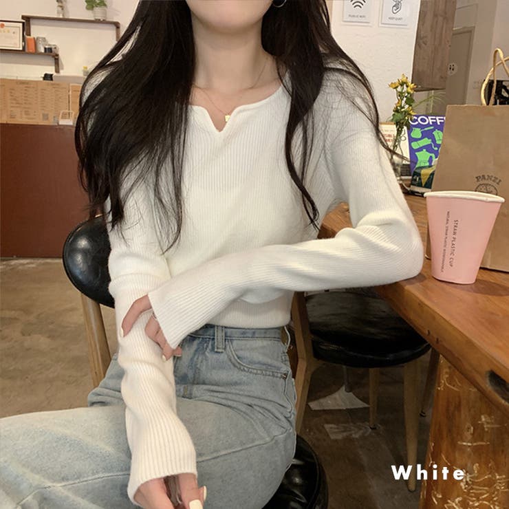 「出勤用服として最適」ニット トップス リブ | teddyshop | 詳細画像10 