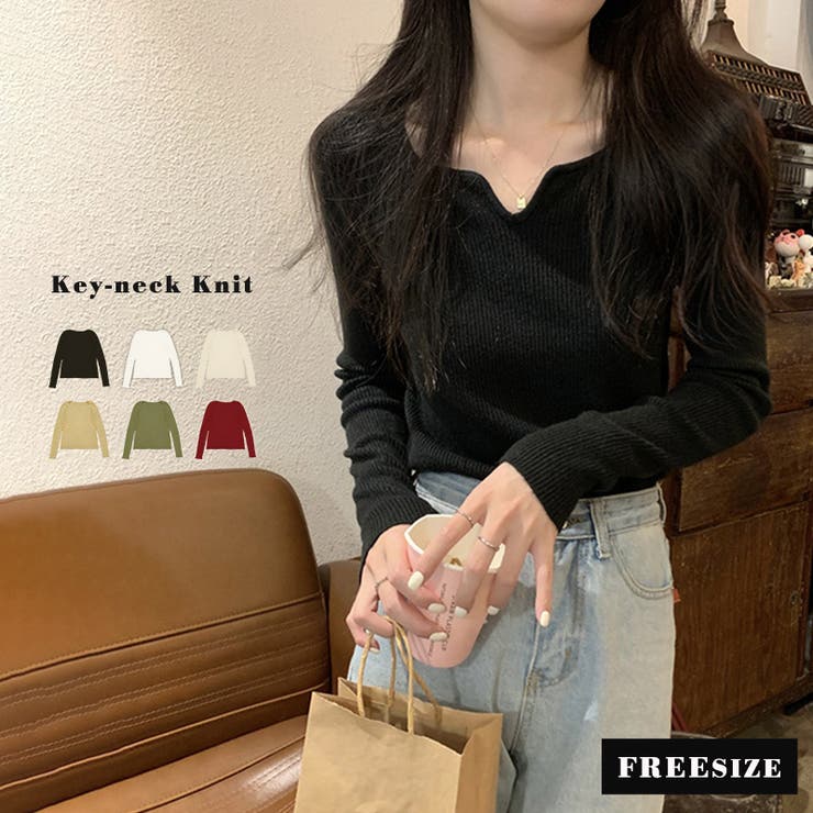 「出勤用服として最適」ニット トップス リブ | teddyshop | 詳細画像2 