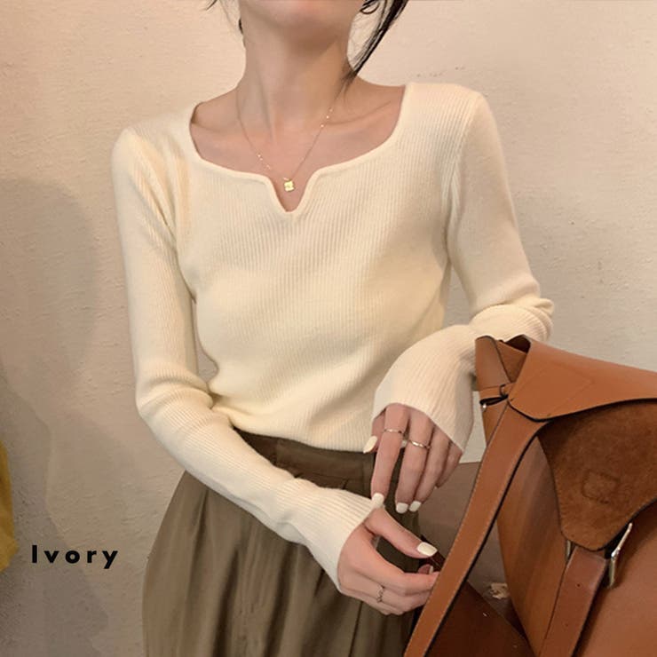 「出勤用服として最適」ニット トップス リブ | teddyshop | 詳細画像8 