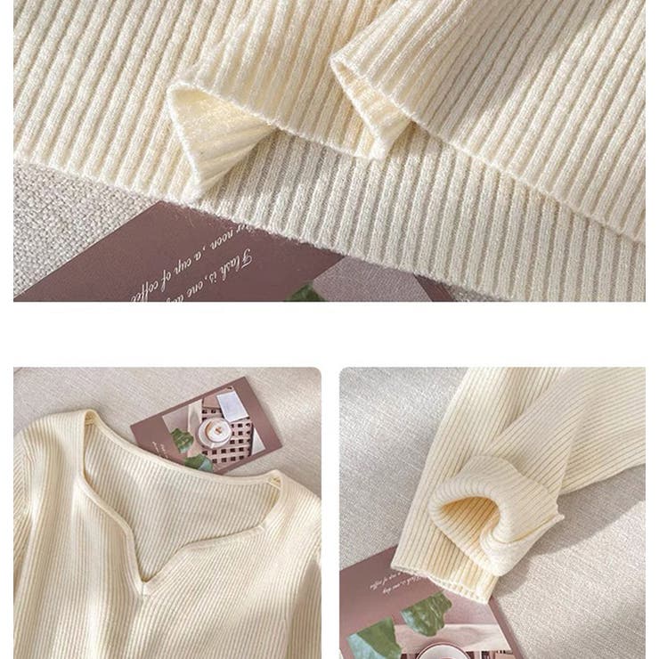 「出勤用服として最適」ニット トップス リブ | teddyshop | 詳細画像9 