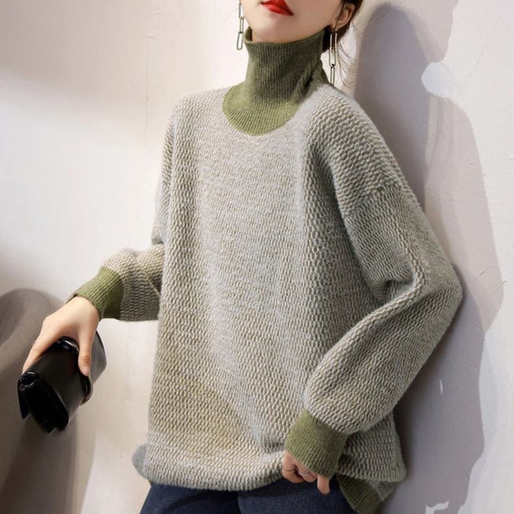 「首元あったかニット」ニット レディース 全3色 | teddyshop | 詳細画像12 