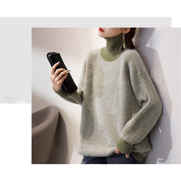 「首元あったかニット」ニット レディース 全3色 | teddyshop | 詳細画像13 