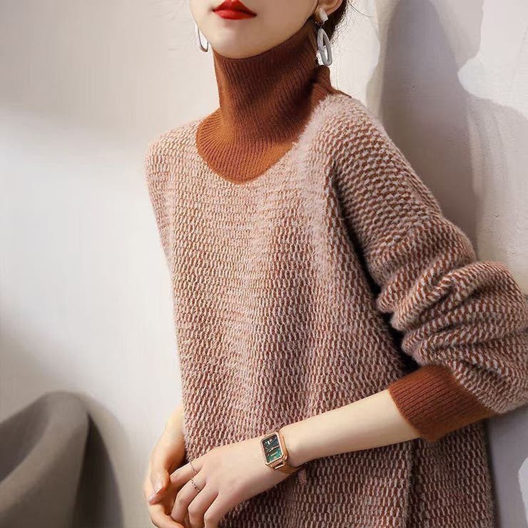 「首元あったかニット」ニット レディース 全3色 | teddyshop | 詳細画像17 