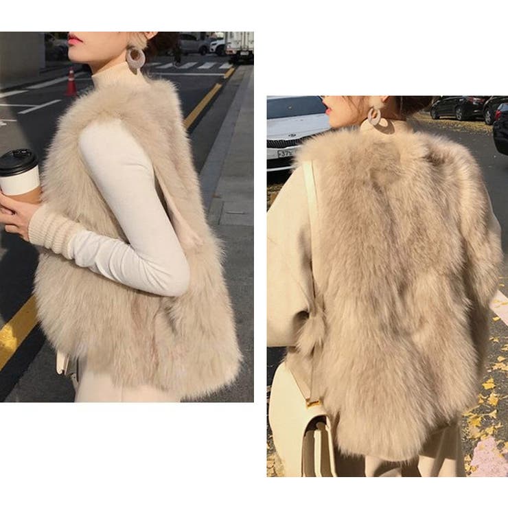フェイクファー ベスト ジレ | teddyshop | 詳細画像14 