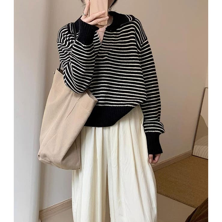 「スキッパーで小顔見せ」ニット スキッパー レディース | teddyshop | 詳細画像21 