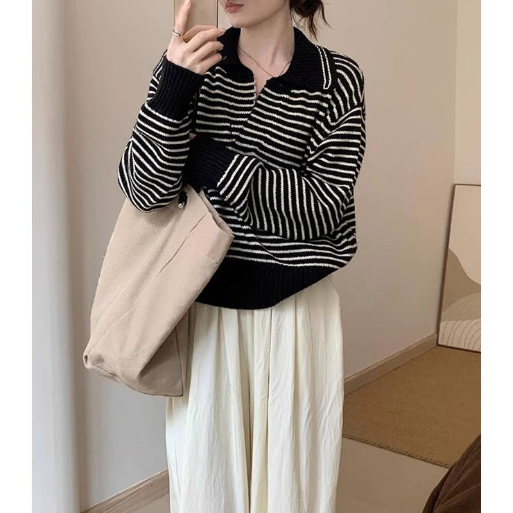 「スキッパーで小顔見せ」ニット スキッパー レディース | teddyshop | 詳細画像22 