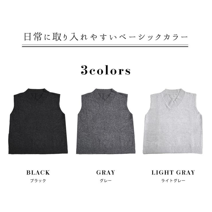 「フレンチスリーブな袖口が◎」ニットベスト レディース ジレ | teddyshop | 詳細画像5 