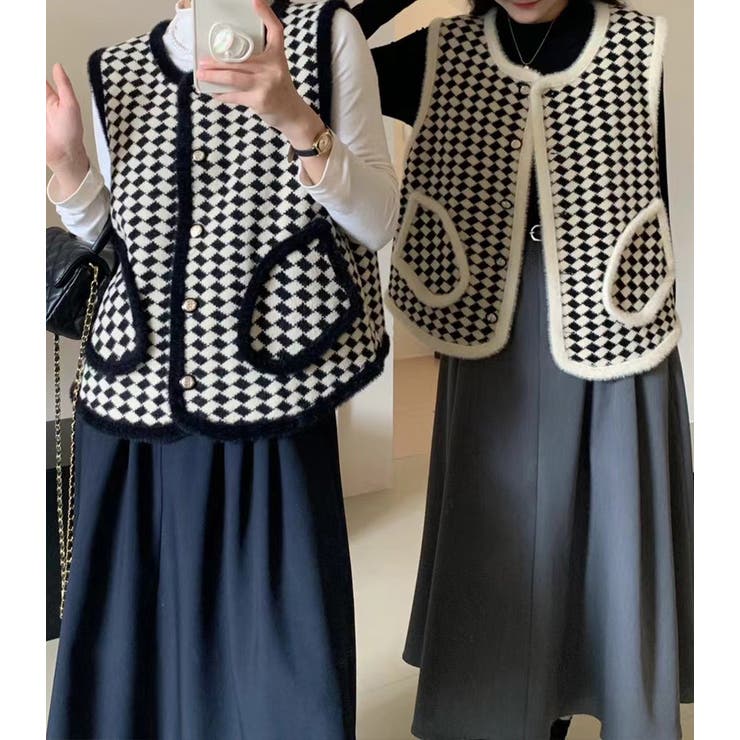 ニット ベスト 全2色 | teddyshop | 詳細画像19 