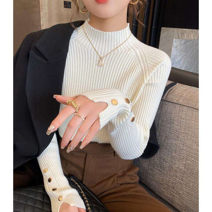 リブニット トップス 全6色 | teddyshop | 詳細画像15 